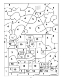 Раскраска по номерам: волшебный городок — фото, картинка — 4