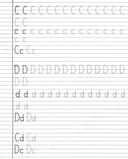 Письмо английских букв по линейкам. Задания по чистописанию и каллиграфии — фото, картинка — 1