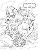 Раскраска в стиле Genshin Impact. Сумеру — фото, картинка — 1