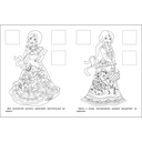 Хохловская роспись. Раскраска с наклейками — фото, картинка — 1