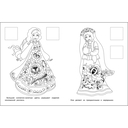 Хохловская роспись. Раскраска с наклейками — фото, картинка — 2