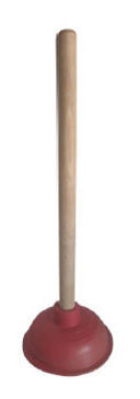 Вантуз резиновый с деревянной ручкой (40х13 см) — фото, картинка — 1