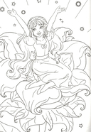 Раскраска. Дюймовочка — фото, картинка — 1