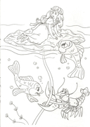 Раскраска. Дюймовочка — фото, картинка — 4