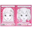 Аниме-макияж. Style Раскраска — фото, картинка — 2