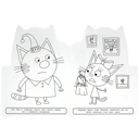 Заморские гости. Три кота. Раскраска — фото, картинка — 3