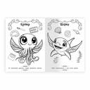 Сказочные обитатели океана. Волшебная раскраска — фото, картинка — 3