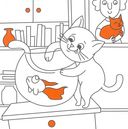 Раскраска с глиттером. Озорные коты — фото, картинка — 2