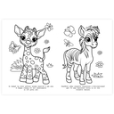 Забавные зверята. Раскраска — фото, картинка — 1