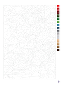 Прекрасные цветы. Раскраска по номерам — фото, картинка — 16