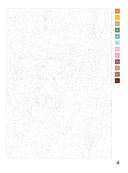 Прекрасные цветы. Раскраска по номерам — фото, картинка — 12