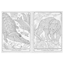 Удивительные джунгли. Арт-раскраска — фото, картинка — 3