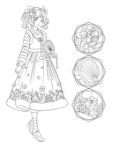 Art Book. Impressed by Love Nikki-Dress Up Queen. Раскраска — фото, картинка — 6