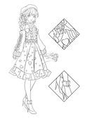 Art Book. Impressed by Love Nikki-Dress Up Queen. Раскраска — фото, картинка — 8