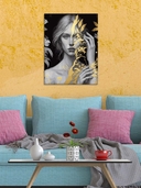 Картина по номерам с золотыми красками 