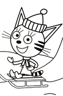 Maxi-постер. Три кота. Зима — фото, картинка — 1