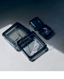 Цветы и листья. Объемные вышитые украшения на прозрачной основе — фото, картинка — 3