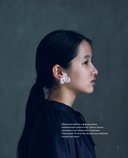 Цветы и листья. Объемные вышитые украшения на прозрачной основе — фото, картинка — 7