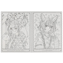 Загадочное аниме. Арт раскраска — фото, картинка — 1