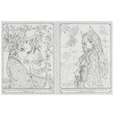 Загадочное аниме. Арт раскраска — фото, картинка — 2