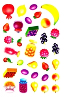 Многоразовые наклейки. Фрукты и ягоды — фото, картинка — 1