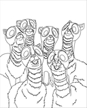 Волшебные существа мира Гарри Поттера. Раскраска — фото, картинка — 5