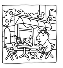 Сидим с бобром кофе пьем. Антистресс-раскраска — фото, картинка — 12