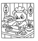 Сидим с бобром кофе пьем. Антистресс-раскраска — фото, картинка — 18