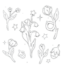 Мурчащие сны. Самая комфортная раскраска про котиков и цветы — фото, картинка — 3