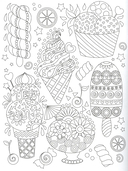 Творческая раскраска с наклейками. Сладости — фото, картинка — 4