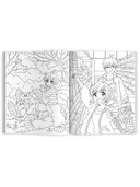 Аниме-раскраска. Манга-герои — фото, картинка — 1