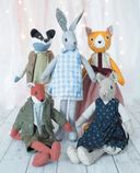 Английская текстильная игрушка. Кролик Луна и ее друзья — фото, картинка — 4