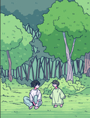 Дам из леса. Раскраска по вебтуну — фото, картинка — 2