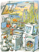 Чудеса техники. 50 историй в картинках для детей — фото, картинка — 14