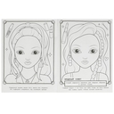 Макияж. Модный показ. Раскраска — фото, картинка — 2