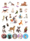 100 наклеек. Забавные животные — фото, картинка — 2