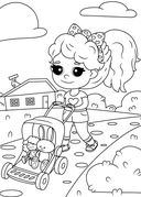 Раскраска с блестящими наклейками. Малышки — фото, картинка — 2