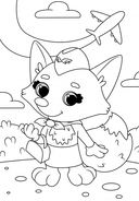 Раскраска с блестящими наклейками. Милые зверята — фото, картинка — 1