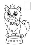 Раскраски с сияющими наклейками. Щеночки — фото, картинка — 2