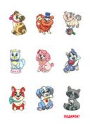 Раскраски с сияющими наклейками. Щеночки — фото, картинка — 3